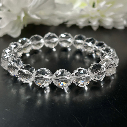 カット入りヒマラヤ水晶ブレスレット