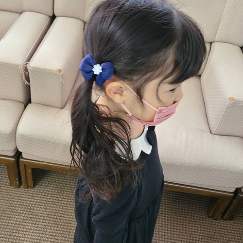 ツインヘアゴム】キッズ リボン ツインテール パステルカラー