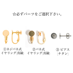 「 Amulet -  pearl -」イヤリング/ピアス *チェコガラスボタン・ 薔薇・バラ・パール・花・大ぶり* 7枚目の画像