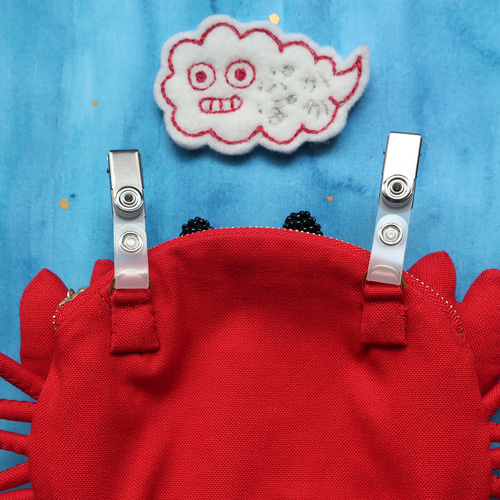 オーダー受注品☆カニさんのキッズポシェット 雑貨・その他 ぷかぽか