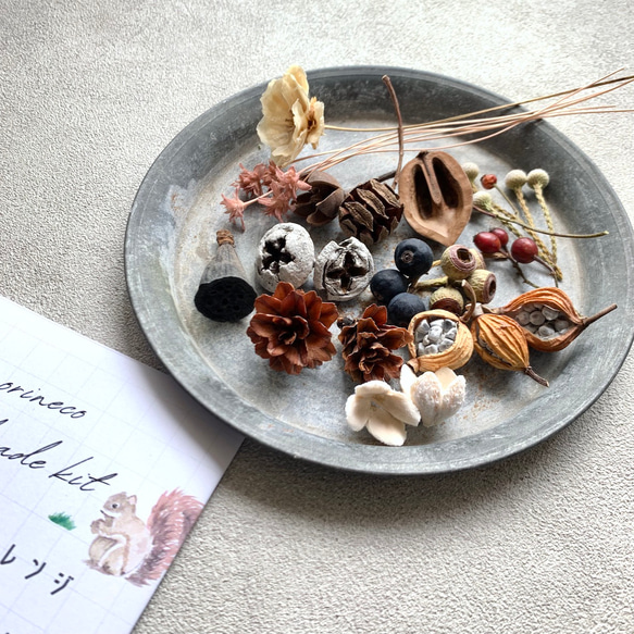 てづくりキット　木の実のケーキアレンジ 4枚目の画像