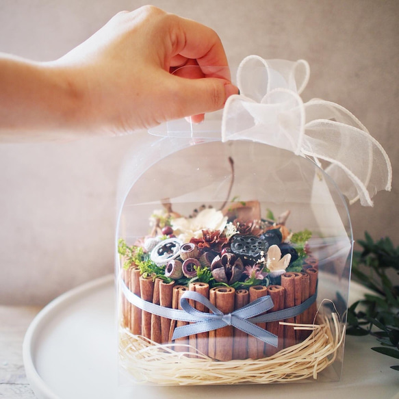 てづくりキット　木の実のケーキアレンジ 5枚目の画像