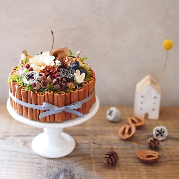 てづくりキット　木の実のケーキアレンジ 12枚目の画像