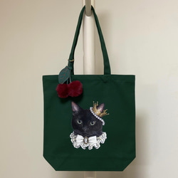 オリジナル 猫 縁有 手描き ジュートバッグ ねこ ネコ 鞄 size M オリジナル 猫 縁有 手描き ジュートバッグ ねこ ネコ 鞄 size M