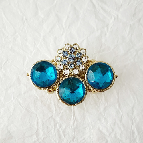 ヴィンテージガラスの帯留め 夏のアクア 帯留め Grace 通販 17827876