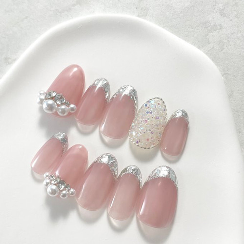 Ash color frenchネイルチップ ネイルチップ X – SUNHOSEKI