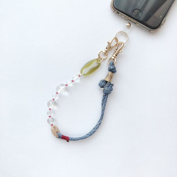 PHONE STRAP:「Indigo」clarity スマホストラップ 2枚目の画像
