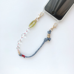 PHONE STRAP:「Indigo」clarity スマホストラップ 3枚目の画像