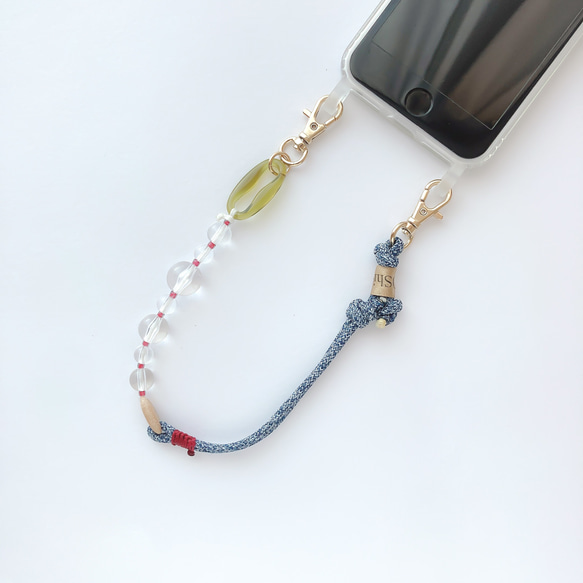 PHONE STRAP:「Indigo」clarity スマホストラップ 3枚目の画像