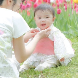 ＼リバティ浴衣ドレス／　浴衣　浴衣ドレス　リバティ浴衣　リバティ　キッズ　キッズ浴衣　子供　子供浴衣　ベビー　ベビー浴衣 8枚目の画像