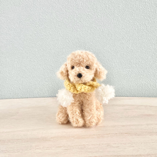 いつでもいっしょ♪ ふわふわ羊毛フェルトの小さなアプリコットトイ