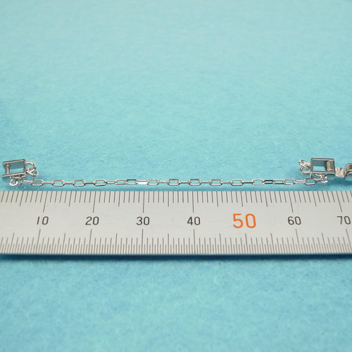 中折れクラスプ SILVER製 ブレスレット金具 セーフティー 中折れクラスプ SILVER製 ブレスレット金具 セーフティー