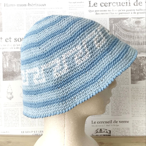 クロシェハット クロシェ帽 手編み バケハ ニット帽 バケットハット