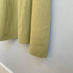 ダブルガーゼの半袖ワンピース。新緑【受注製作】 11枚目の画像