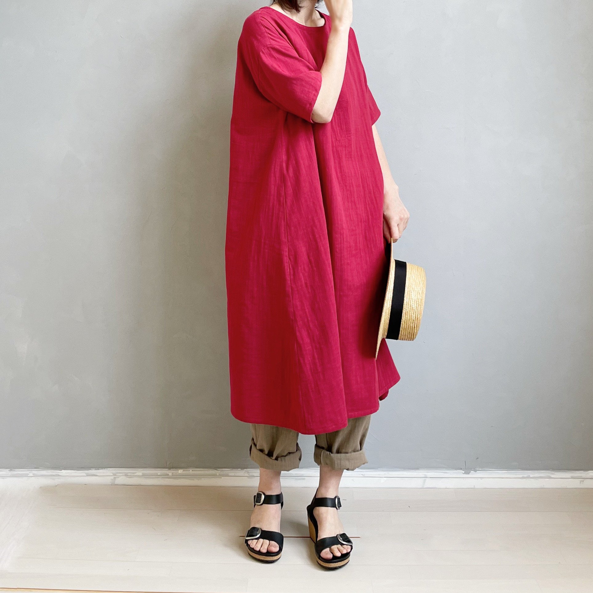 SNIDEL HOME（スナイデルホーム）の「ダブルガーゼワンピース