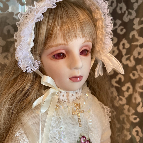 ビスクドール　どんぐり　ドングリちゃん　貴重 2012年 土倉ひろ子 ビスクドール工房 Angel Roco 長い睫と青い瞳
