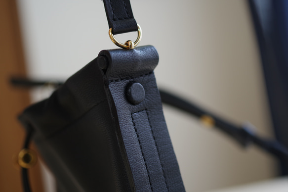 ミニ巾着ショルダーバッグ（ブラック）  FK1417137169(10920円)