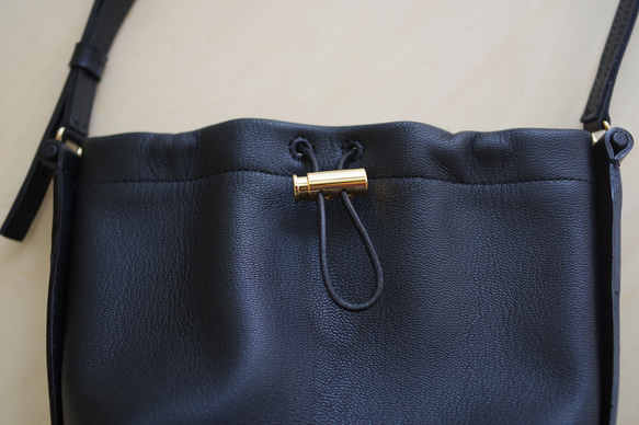 ミニ巾着ショルダーバッグ（ブラック）  FK1417137169(10920円)