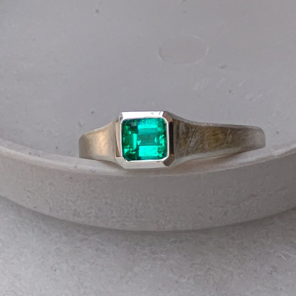 SV925 エメラルド リング 指輪 7.3g 13号 エメラルド 0.52ct