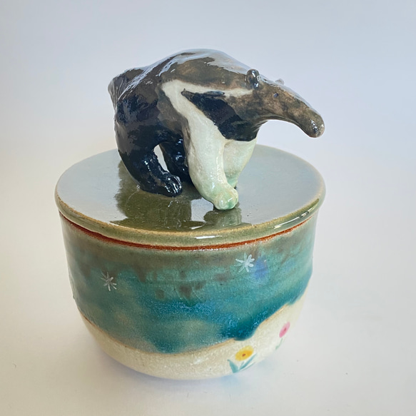 陶のハコ・絶滅危惧種シリーズ「オオアリクイ」 絶滅危惧種シリーズ 素材 サイズ