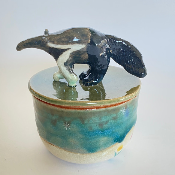 陶のハコ・絶滅危惧種シリーズ「オオアリクイ」 絶滅危惧種シリーズ 素材 サイズ