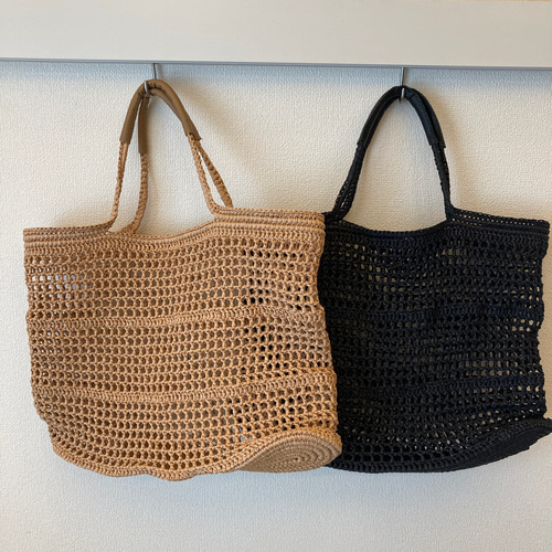 マニラヘンプヤーンで編んだカゴバッグ かごバッグ Picot 通販