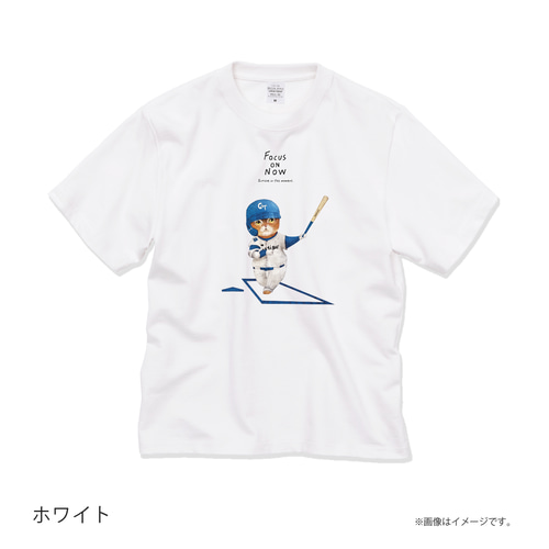 厚みのあるBIGシルエットTシャツ「FOCUS ON NOW」 /送料無料 T