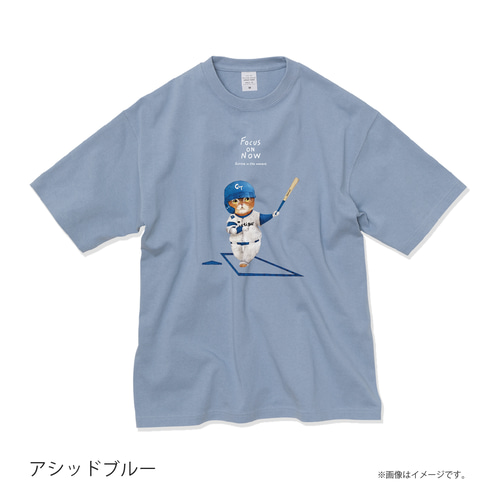 厚みのあるBIGシルエットTシャツ「FOCUS ON NOW」 /送料無料 T