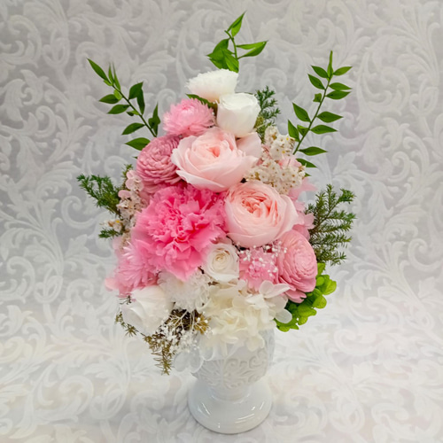 プリザーブド 仏花 ピンク お供え花 プリザーブドフラワー 新盆