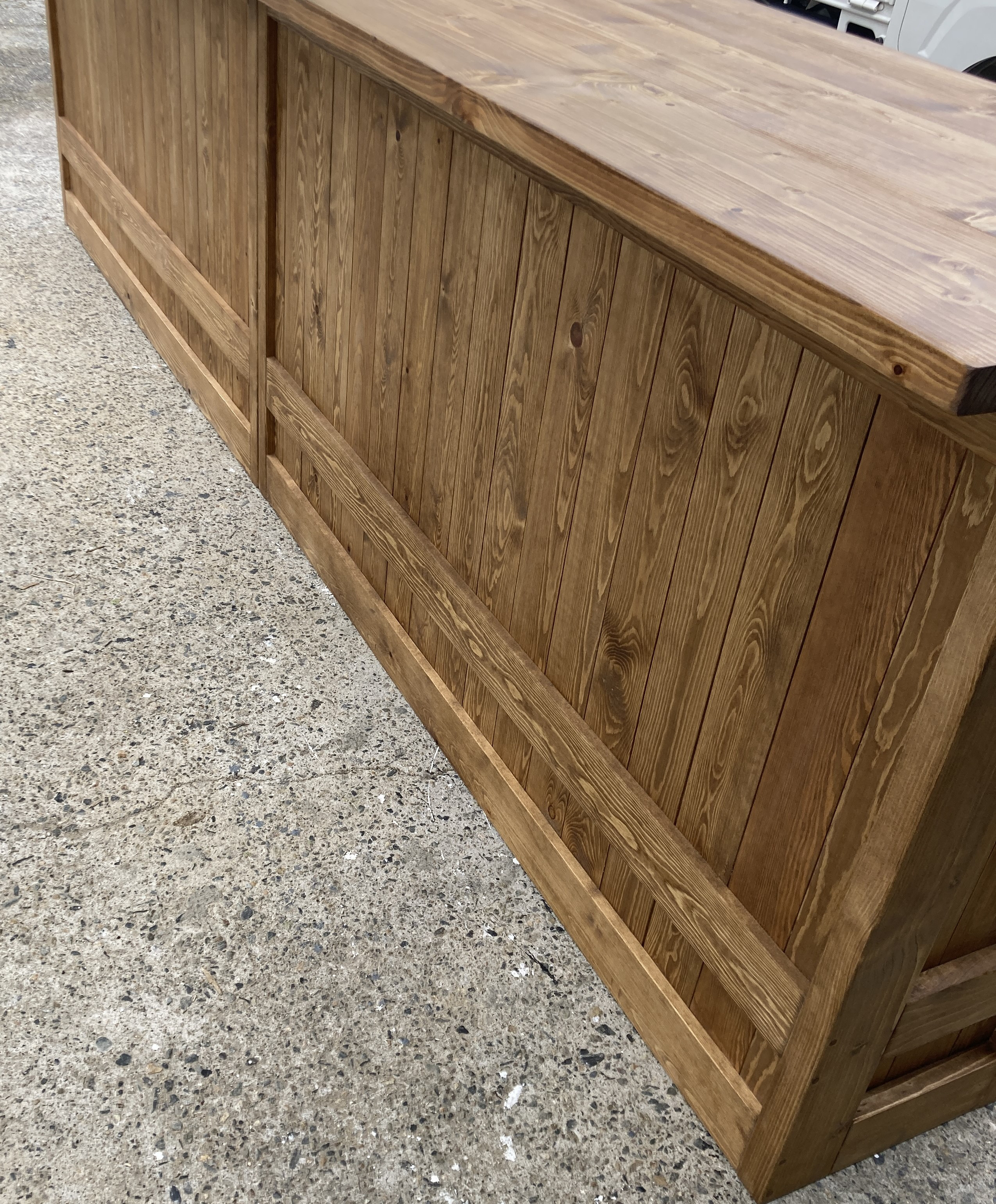 ［受注製作］連結2台☆バーカウンターテーブル　レジカウンター　受付カウンター【3000】