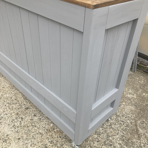 受注製作］キャスター付き☆グレー＆ダーク【凹み付450】受付