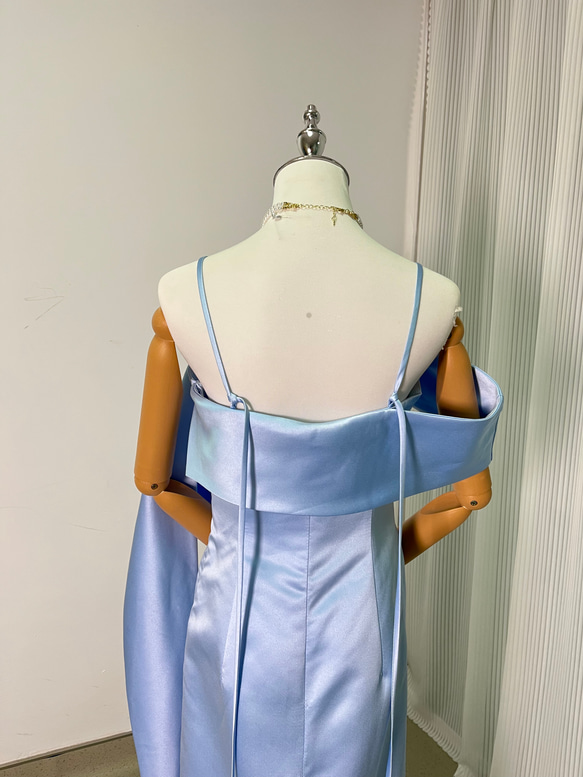 送料無料！上品！パーティードレス オフホワイト キャミソール 前撮り 音楽会/挙式 エレガント ロングドレス バスト 　　ウェスト CoCo