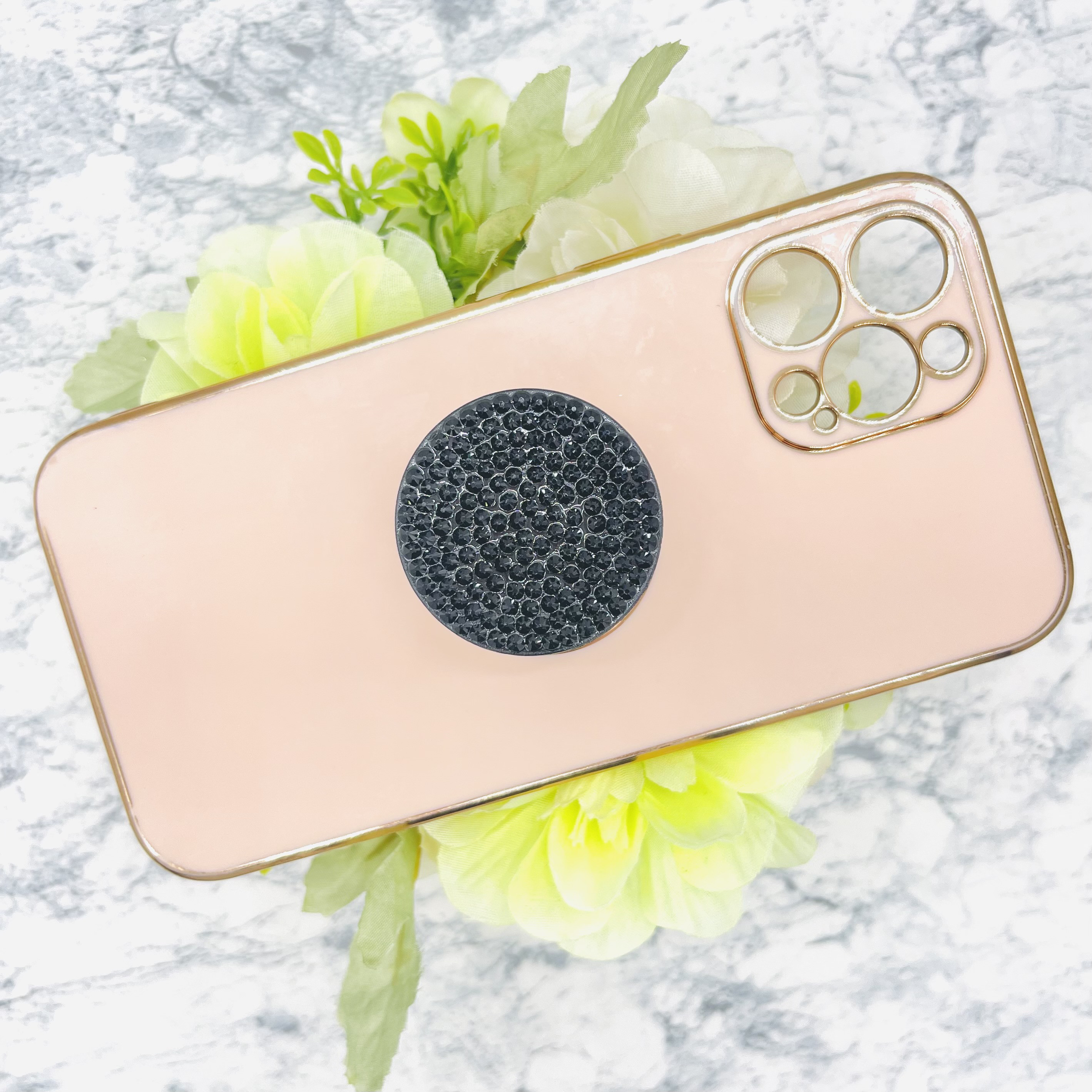 スマホリング(石サン◉スワロフスキー使用) ハンドメイド　スマホスタンド スマホリング(石サン◉スワロフスキー使用) ハンドメイド スマホ