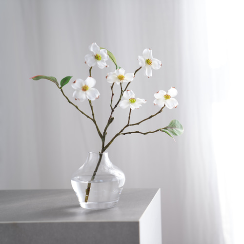 水換え不要）ハナミズキの小瓶挿し アートフラワー シュシュフルール