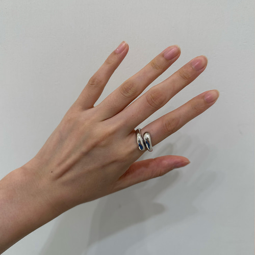 エ*♪様 シルバー オープンリング Garden of Eden ガーデンオブエデン オーバル リンク リング oval link