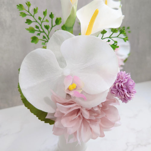 仏花、お供え花、ピンク胡蝶蘭アレンジ　初盆　法事 楽天市場】プリザーブドフラワー 仏壇 胡蝶蘭 初盆 お供え花 仏