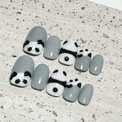 パンダネイル/動物シリーズ/可愛い ネイルチップ（つけ爪） a.line