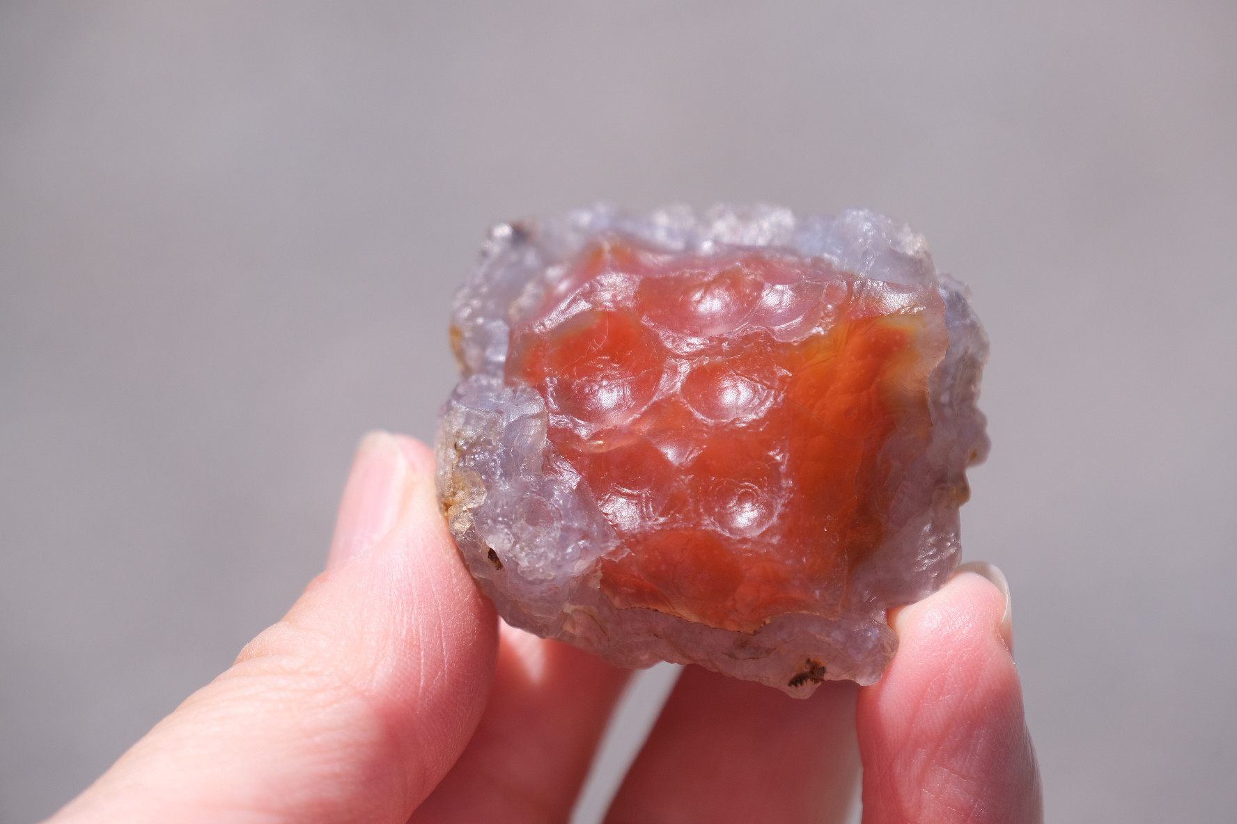 ゴビ石−1266 ゴビ瑪瑙　原石　オレンジ色