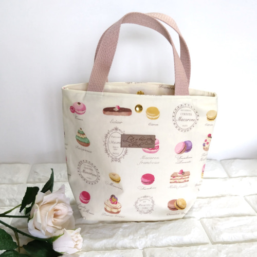 小さめトートバッグ・マカロン ＃628 トートバッグ natura-drop