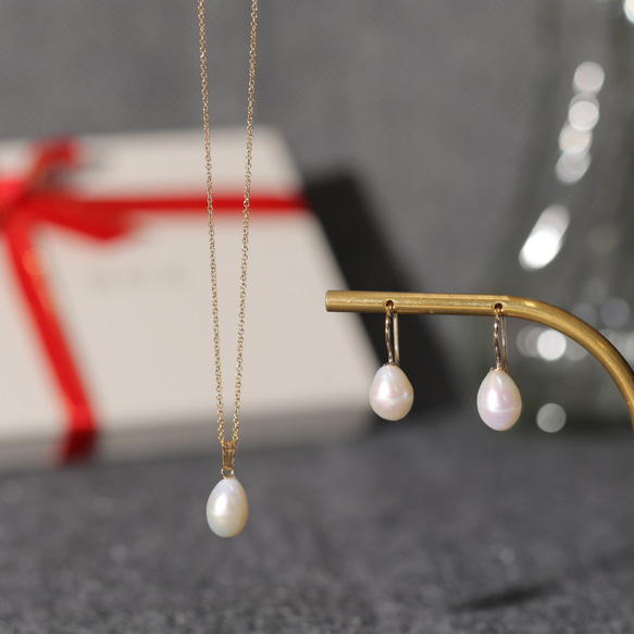 agete パール ドロップピアス セット agete パール ドロップピアス セット