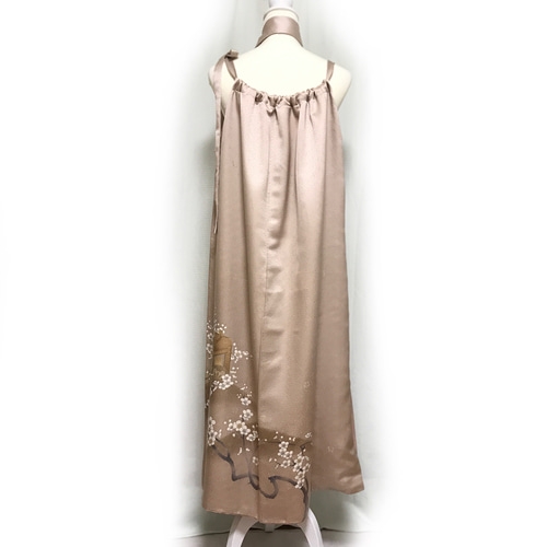 正絹】着物リメイク 訪問着ドレス&ショールのセット／キャミ