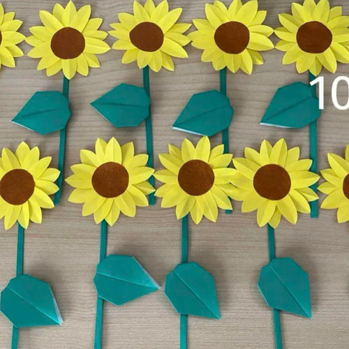 DIY 5 Ideas for Paper Sunflowers / Tutorial - YouTube
