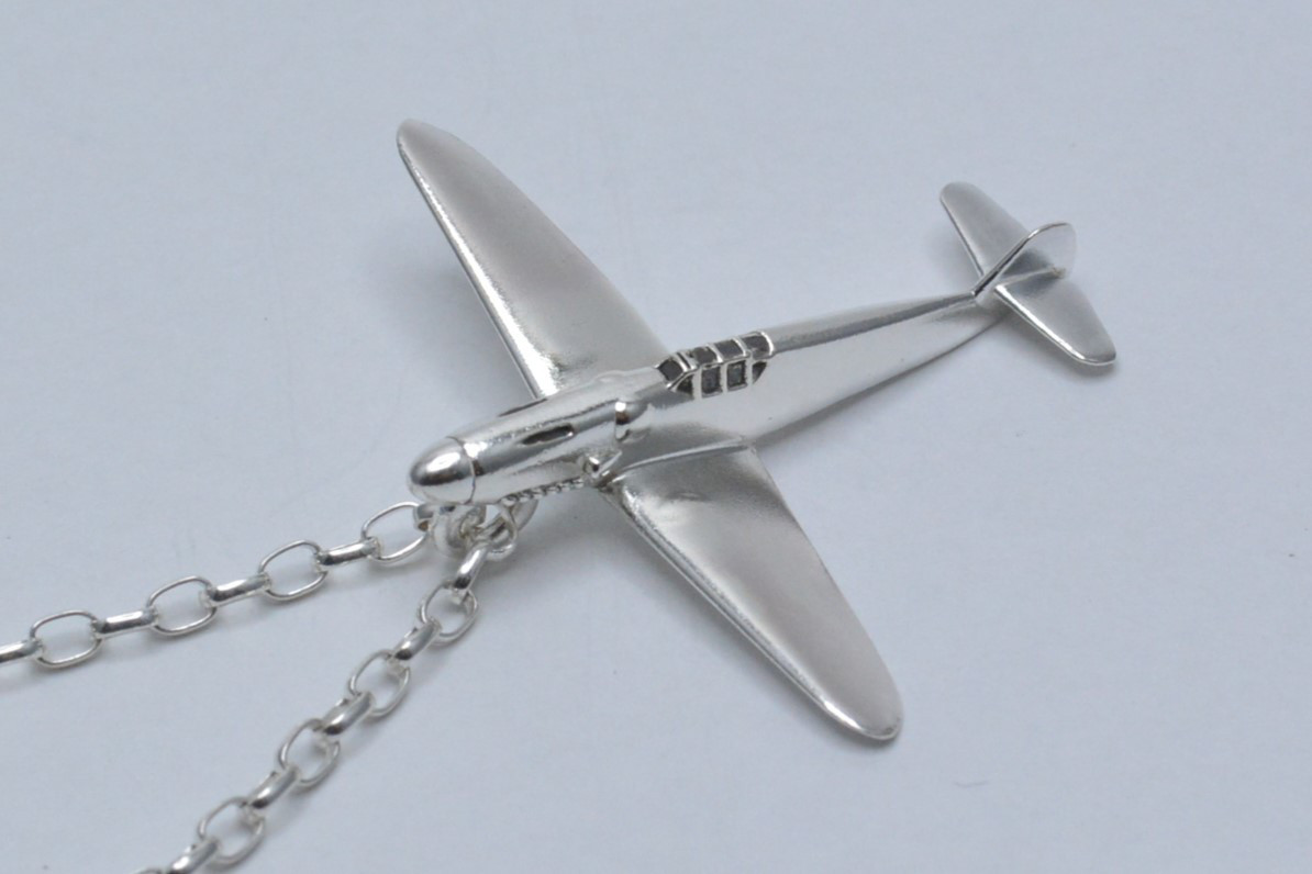 ドイツ空軍　Bf109G メッサーシュミット　シルバーネックレス