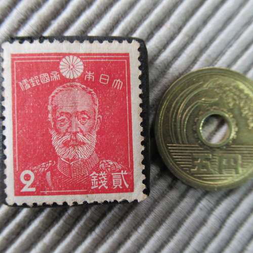 日本 乃木大将2銭切手ブローチ 853 ブローチ Yukio TANZAWA 通販