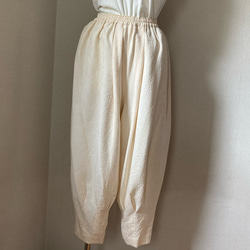 着物リメイク パンツ ふっくらパンツ 絹 ハンドメイド ロングパンツ り