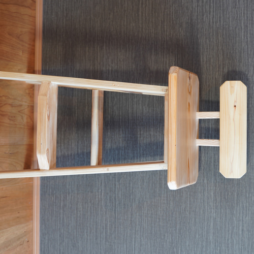 背もたれ付き木製カウンターチェア 椅子（チェアー）・スツール