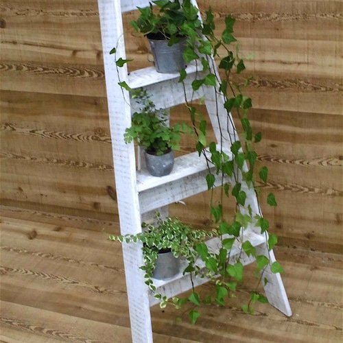 シャビーなガーデニング用木製ラダー 受注生産品 その他家具 ユニ工房