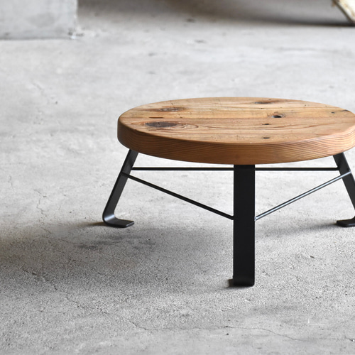 ◼️mixt model 古材/ロースツール H200×W450×D450◼️ 椅子