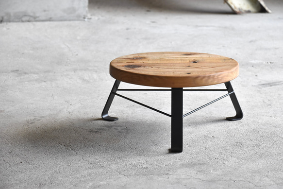 ◼️mixt model 古材/ロースツール H200×W450×D450◼️ 椅子（チェアー