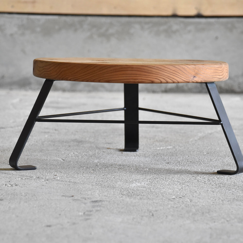 栗材 枯れ木のロースツール　椅子 チェア 花台 サイドテーブル 古家具 古道具 栗材 枯れ木のロースツール 椅子 チェア 花台 サイドテーブル 古